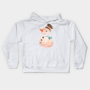 funny snowman Kids Hoodie